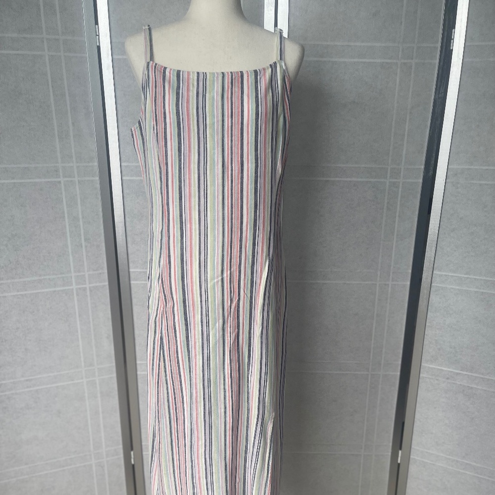 Old Navy Striped Linen Blend Sundress sz XL